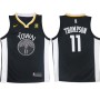 Nike NBA Golden State Warriors 11 Klay Thompson Jersey Black Swingman Edition