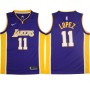 Nike NBA Los Angeles Lakers 11 Brook Lopez Jersey Purple Swingman Icon Edition