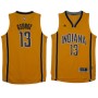 NBA Indiana Pacers 13 Paul George Throwback Jersey Yellow Swingman Hardwood Classics