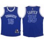 NBA Toronto Raptors 15 Vince Carter Throwback Jersey Hardwood Classics Blue Swingman