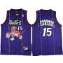 NBA Toronto Raptors 15 Vince Carter Throwback Jersey Hardwood Classics Purple Swingman