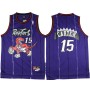 NBA Toronto Raptors 15 Vince Carter Throwback Jersey Hardwood Classics Purple Swingman