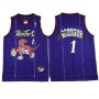 NBA Toronto Raptors 1 Tracy McGrady Throwback Jersey Hardwood Classics Purple Swingman