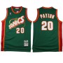 NBA Seattle Supersonics 20 Gary Payton Throwback Jersey Green With Red Swingman Hardwood Classics