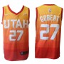 Nike Rudy Gobert Utah Jazz City Jersey Orange Cheap Sale