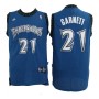 NBA Minnesota Timberwolves 21 Kevin Garnett Throwback Jersey Blue Swingman Hardwood Classics