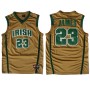 NBA St. Mary High School 23 LeBron James Throwback Jersey Yellow Swingman Hardwood Classics