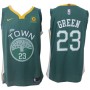 Nike NBA Golden State Warriors 23 Draymond Green Jersey Green Authentic Edition