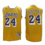 NBA Los Angeles Lakers 24 Kobe Bryant Throwback Jersey Hardwood Classics Swingman Yellow