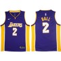 Nike NBA Los Angeles Lakers 2 Lonzo Ball Jersey Purple Swingman Statement Edition