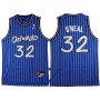NBA Orlando Magic 32 Shaquille O'neal Throwback Jersey Blue Swingman Hardwood Classics
