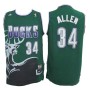 NBA Milwaukee Bucks 34 Ray Allen Throwback Jersey Green Swingman Hardwood Classics