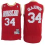 Cheap Rockets #34 Hakeem Olajuwon Throwback Jersey Red