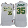 NBA Seattle Supersonics 35 Kevin Durant Throwback Jersey White Swingman Hardwood Classics