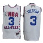 NBA Philadelphia 76ers 3 Allen Iverson Throwback Jersey Hardwood Classics 2003 ALL Star White Swingman