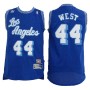NBA Los Angeles Lakers 44 Jerry West Throwback Jersey Hardwood Classics Swingman Blue