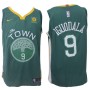 Nike NBA Golden State Warriors 9 Andre Iguodala Jersey Green Authentic Edition