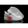 Best Air Jordan 4 Retro Pure Money All White For Girls