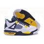 Best Air Jordan 4 White Blue Yellow Sneakers Cheap For Sale