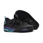 Best Nike Air Jordan 4 All Black Blue Basketball Shoes Online