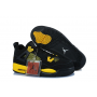 Cheap Girl Air Jordan 4 Thunder Black Yellow On Sale