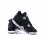 Cool Nike Air Jordan 4 (IV) Retro Black White Shoes On Sale