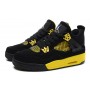 Wholesale Air Jordan 4 Thunder Black Yellow Sneakers For Men