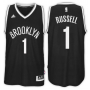 Nike NBA Brooklyn Nets 1 D'Angelo Russell Jersey Road Black New Swingman Stitched