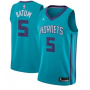 Nike NBA Charlotte Hornets #5 Nicolas Batum Jersey Jordan Swingman Icon Edition
