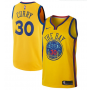 Nike NBA Golden State Warriors 30 Stephen Curry Jersey Gold Swingman City Edition