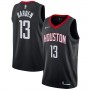 Nike NBA Houston Rockets 13 James Harden Jersey Black Swingman Statement Edition