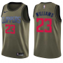 Nike NBA Los Angeles Clippers 23 Louis Williams Jersey Green Salute to Service Swingman