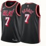 Nike NBA Miami Heat 7 Goran Dragic Jersey Black Swingman Hardwood Classics