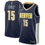 Nike NBA Nuggets 15 Nikola Jokic Jersey Navy Blue Swingman