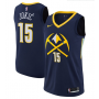 Nike NBA Nuggets 15 Nikola Jokic Jersey Navy Swingman City Edition