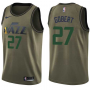 Nike NBA Utah Jazz 27 Rudy Gobert Jersey Green Salute to Service Swingman