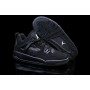 Womens Air Jordan 4 All Black Basketball Shoes For Sale