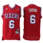 Best Julius Erving 76ers Throwback Red NBA Jerseys For Sale