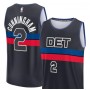 Cade Cunningham Detroit Pistons Fanatics Branded Fast Break Replica Player Jersey - Statement Edition - Black