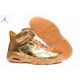 Cheap Air Jordan 6 All Gold Plated Basketball Shoes For Sale