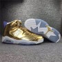 Cheap Air Jordan 6 Gold Metallic Silver Shoes For Sale