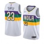 Cheap Anthony Davis Pelicans Mardi Gras City Jersey White Sale