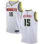 Cheap Carmelo Anthony Nuggets Swingman White Home NBA Jersey