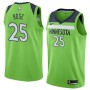 Cheap Derrick Rose Timberwolves Green Statement Jersey For Sale