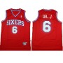 Cheap Julius Erving DR. J Nickname 76ers Red Throwback Jersey