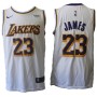 Cheap LeBron James Lakers White Association Edition Jersey Sale