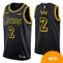 Cheap Lonzo Ball Lakers Swingman City Edition Jersey Black