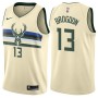 Cheap Malcolm Brogdon Bucks City Cream NBA Jersey Nike Edition