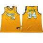 Cheap Ray Allen Throwback Seattle Supersonics Yellow Jersey Sale