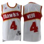 Cheap Spud Webb Hawks Retro Home NBA Jerseys White For Sale